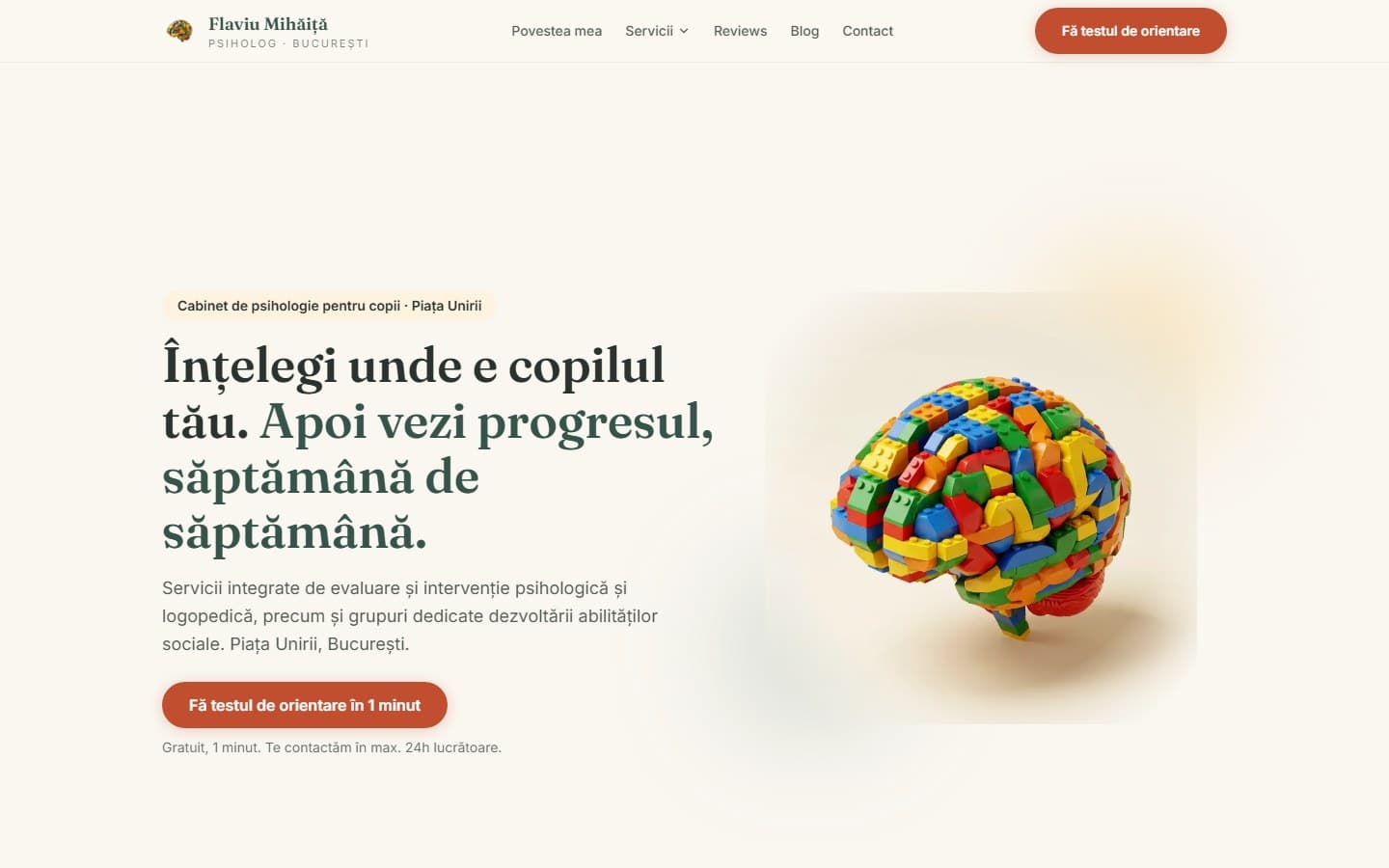 Psiholog Flaviu Mihăiță, new website