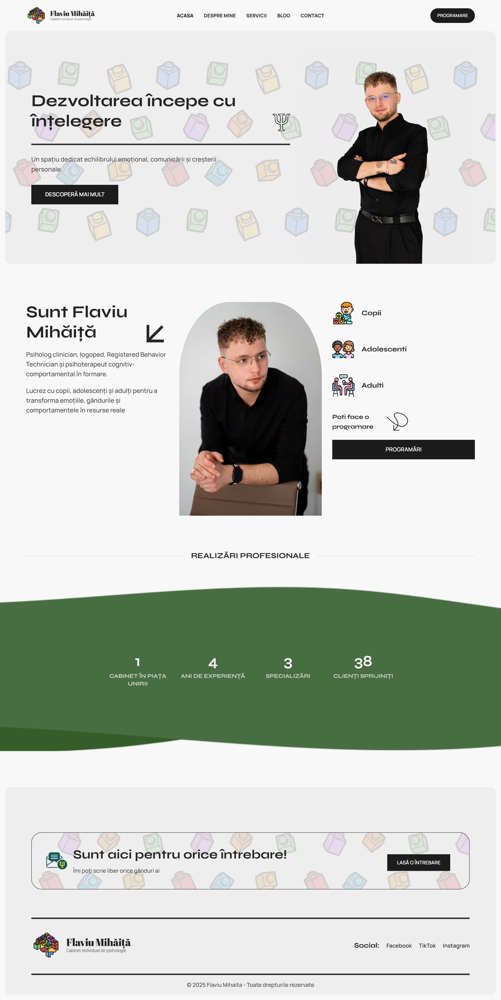 Psiholog Flaviu Mihăiță, old website